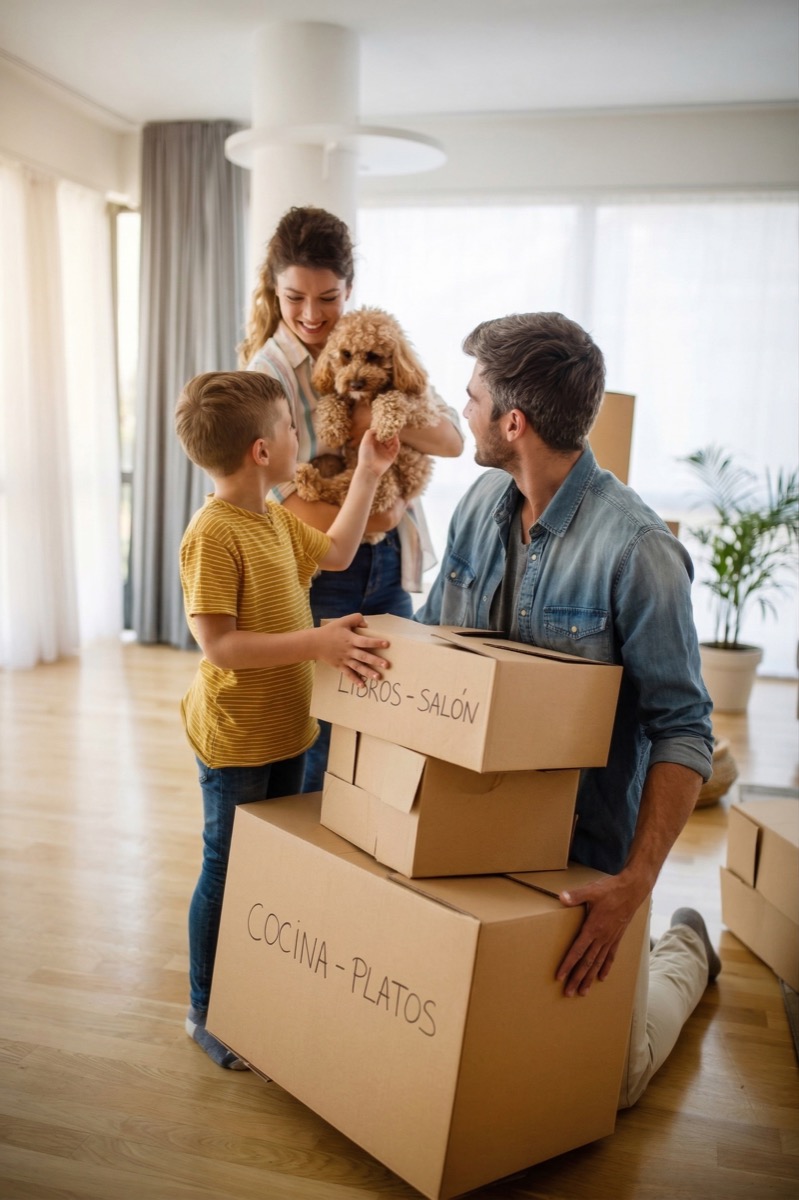 Equipo de Mudanzas La Pompa trabajando